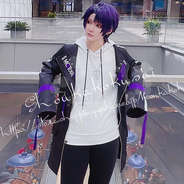 バーチャルライバー風 VTuber 彩虹社 剣持刀也 コスプレ衣装 ウィッグ 